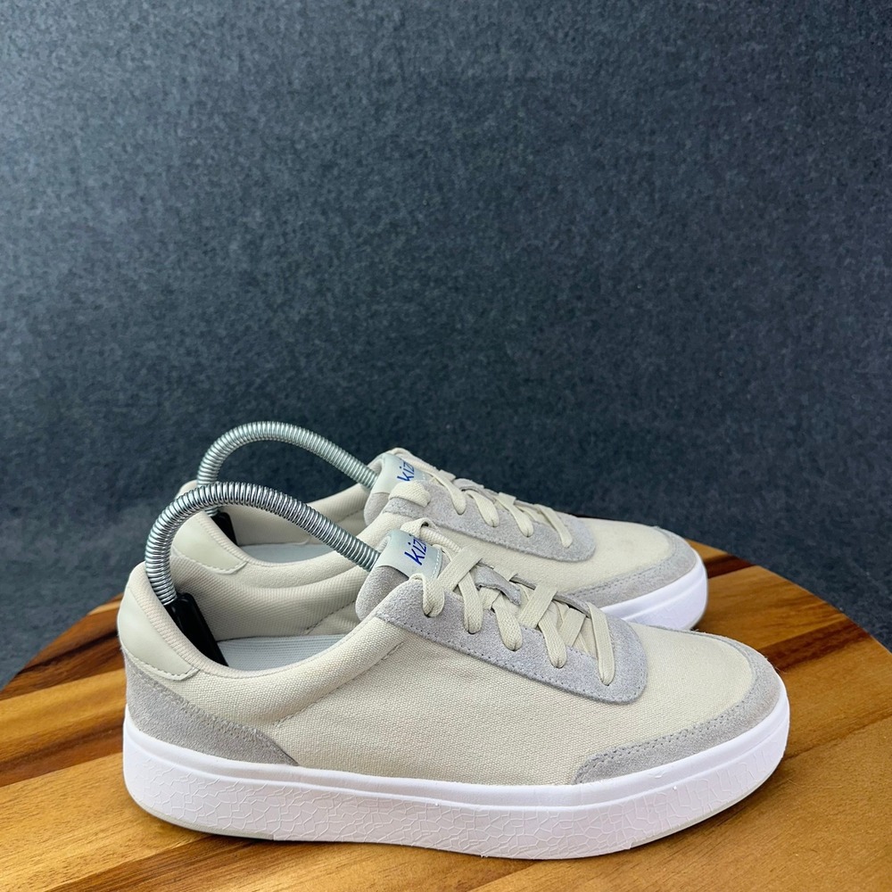 Kizik Prague Hands Free Sneakers Womens 9 Mens 7.5 Bone Beige DPRABW01-1D